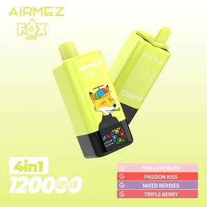 Alternative view of Airmez FOX 120K puffs 4V1