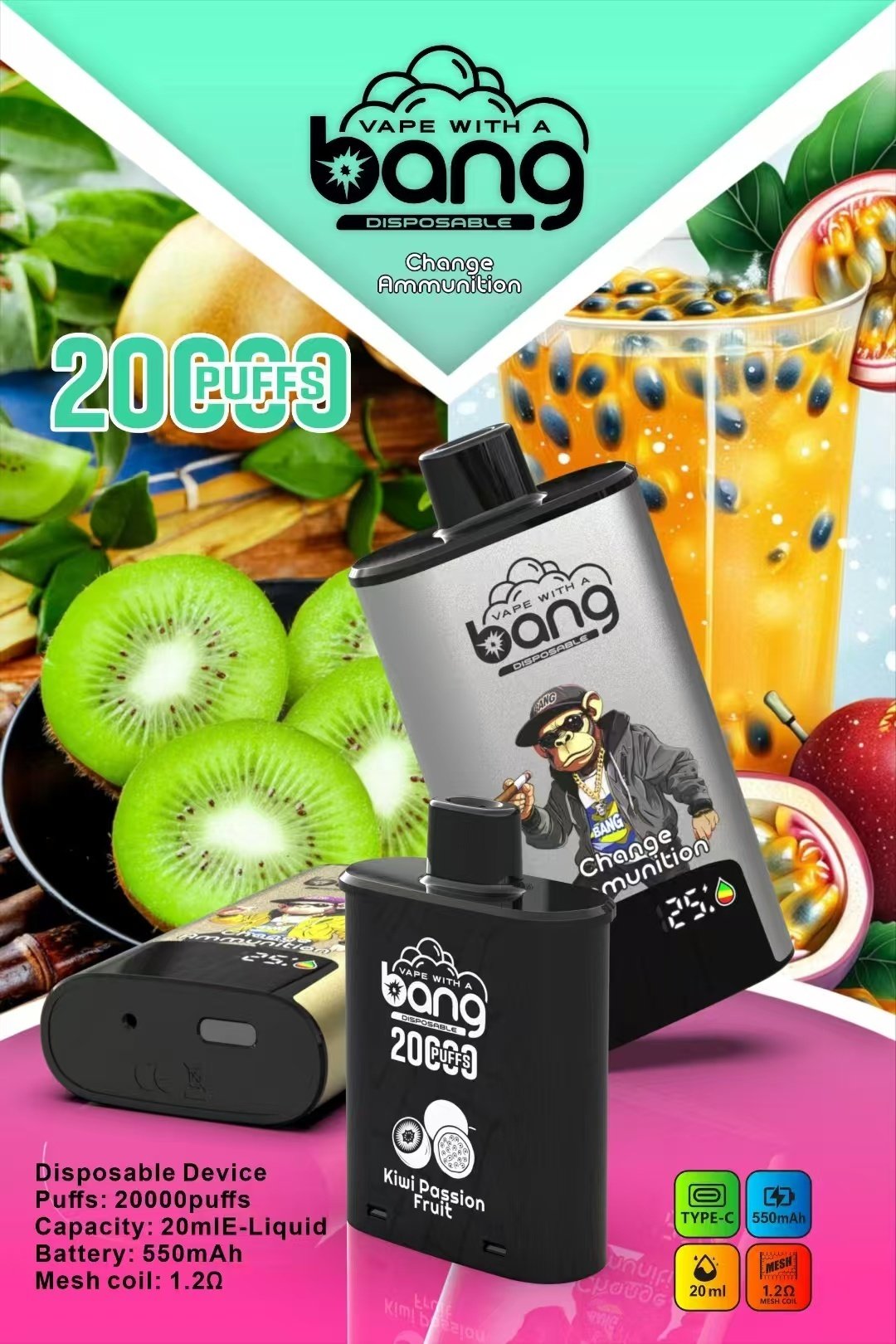 BANG 20k Puffs Change Ammunition