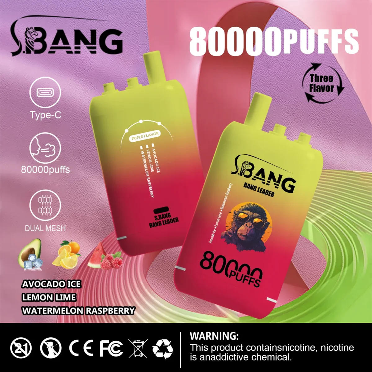 Bang Leader 80K PUFFS 3V1 - slika 2