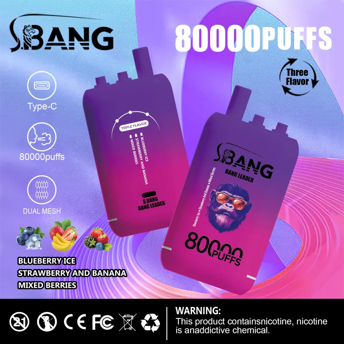 Bang Leader 80K PUFFS 3V1 - slika 4